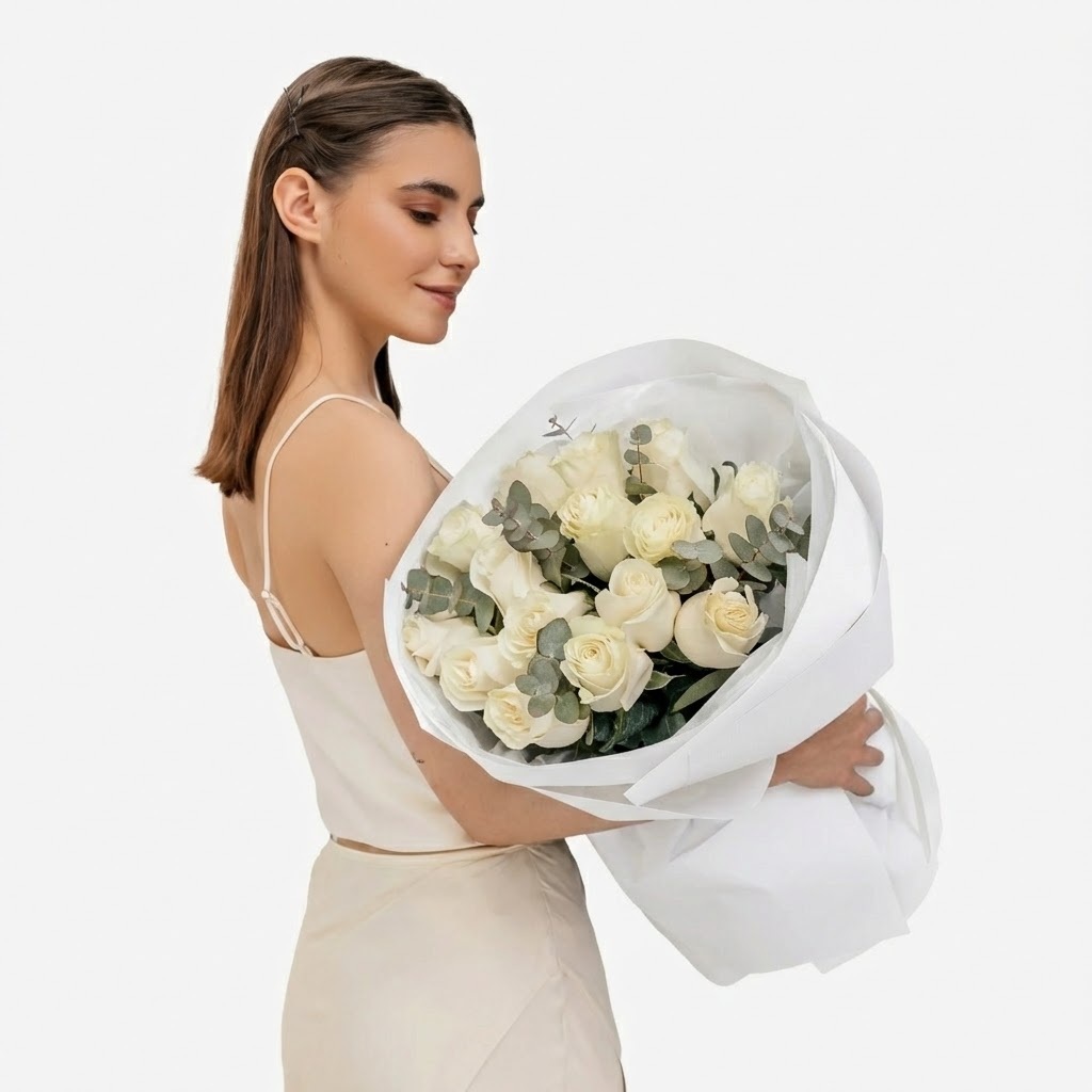 White Roses – Pearl Glow
