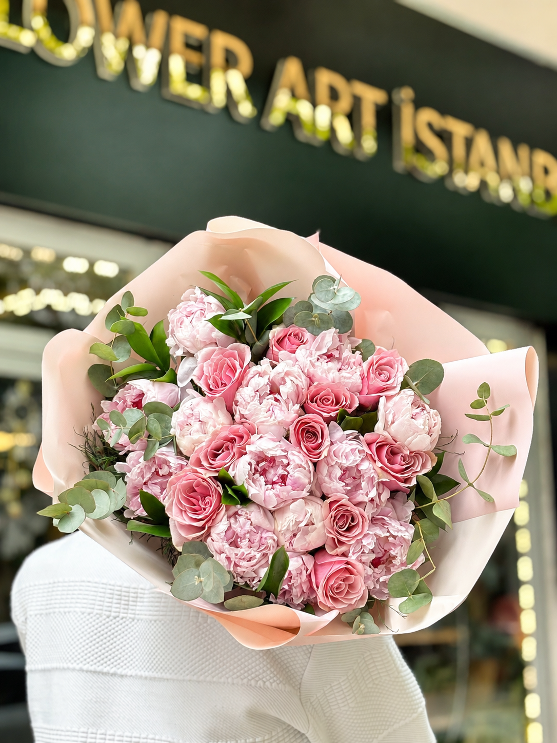Blush Peony & Rose Bouquet