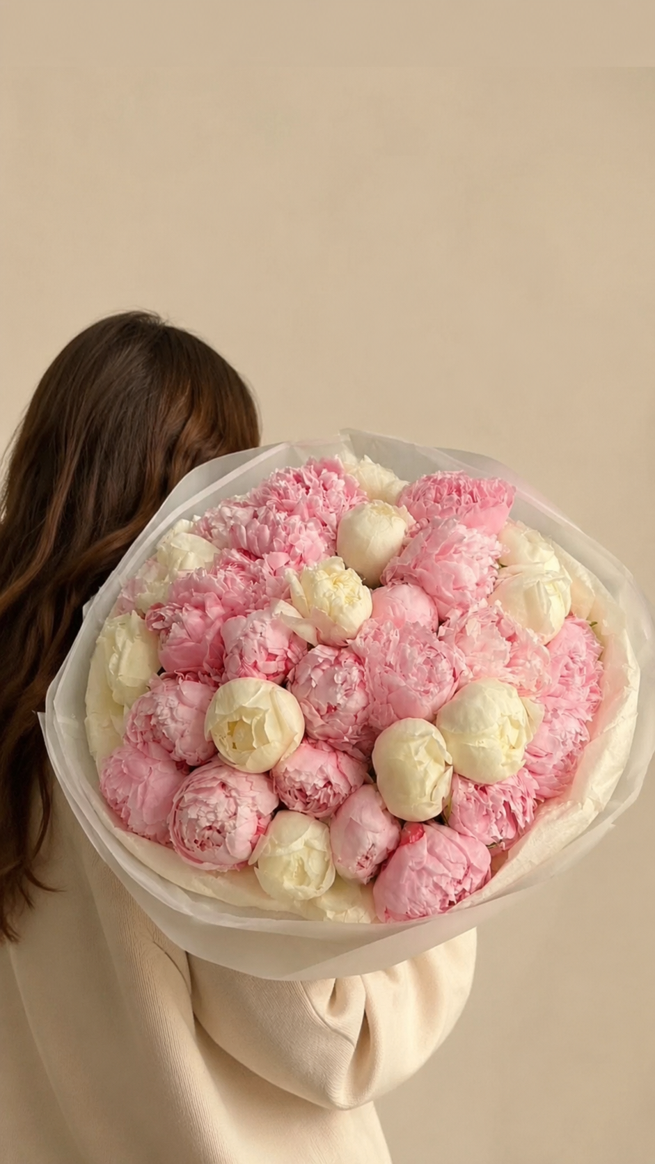 Luxury Pink & White Peony Bouquet