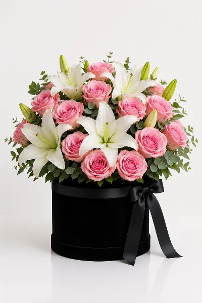 Blush Lily Velvet Box